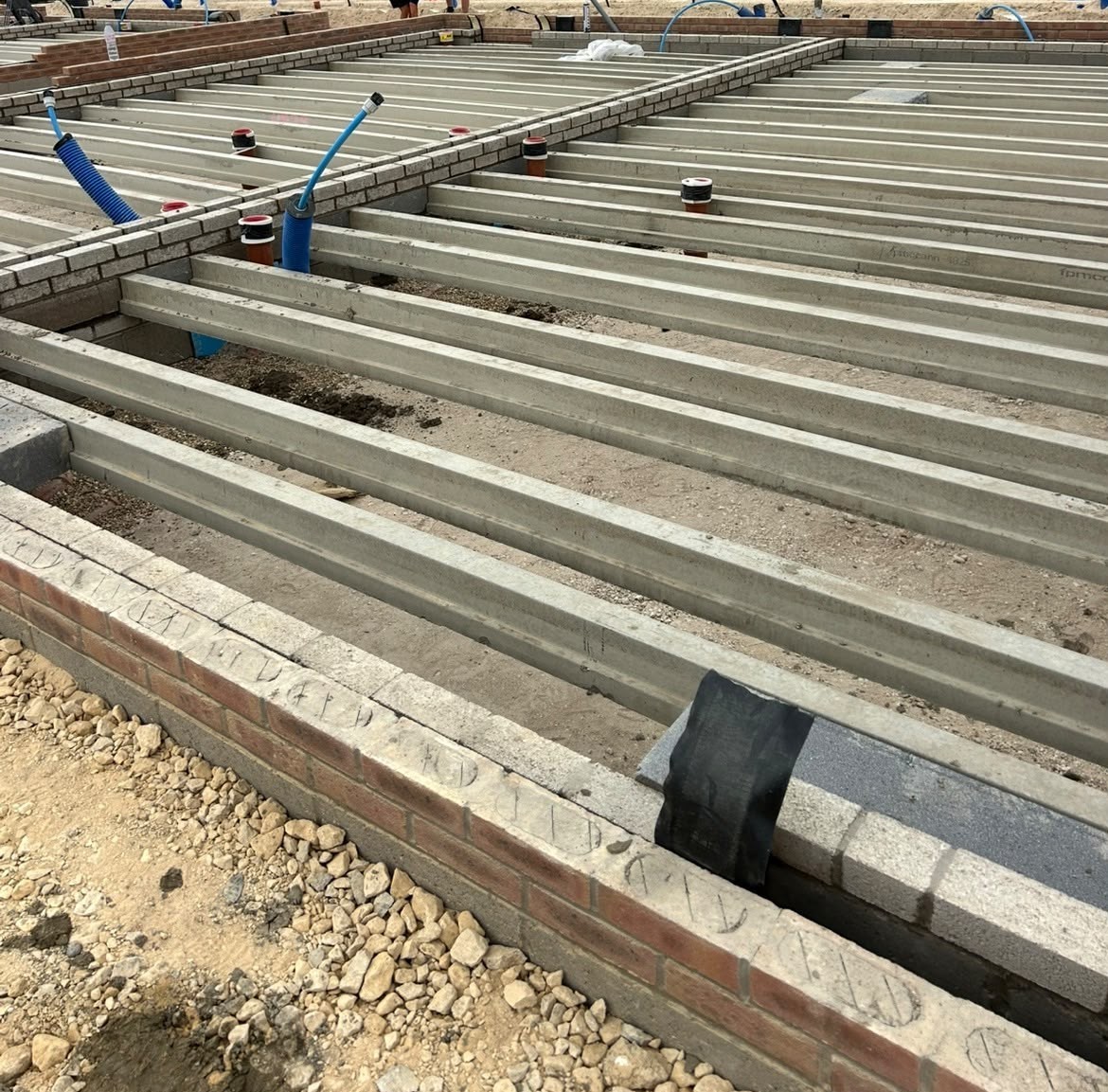 Block and beam flooring installation