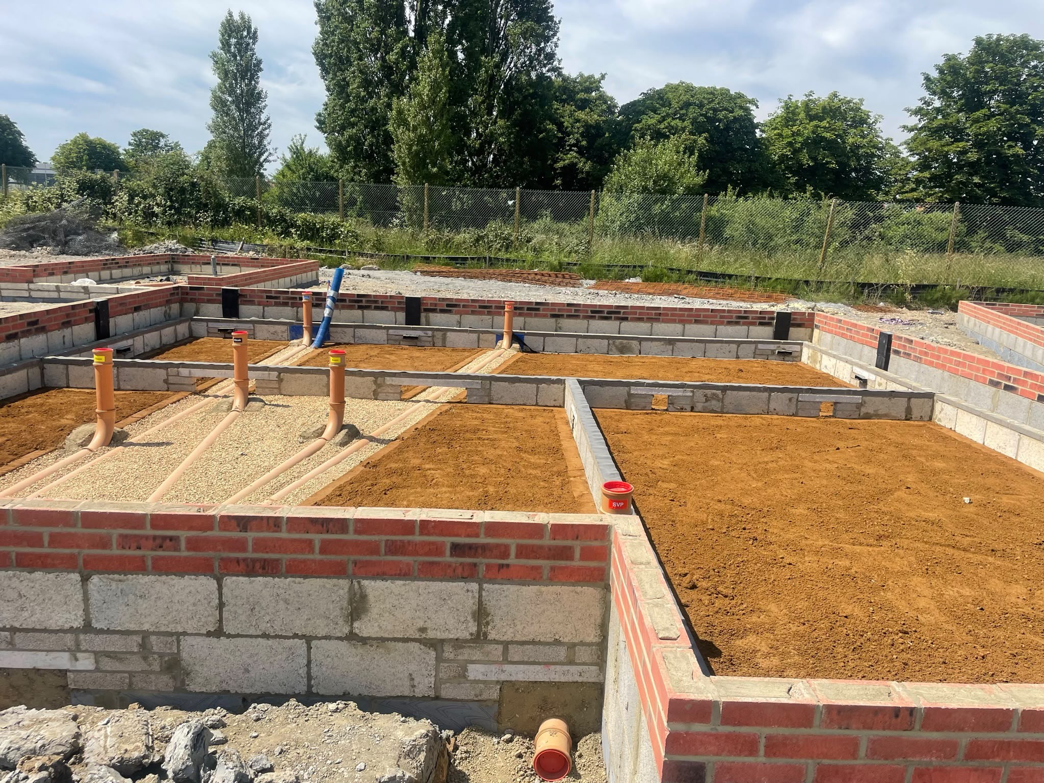 Internal drainage groundwork, photo 2