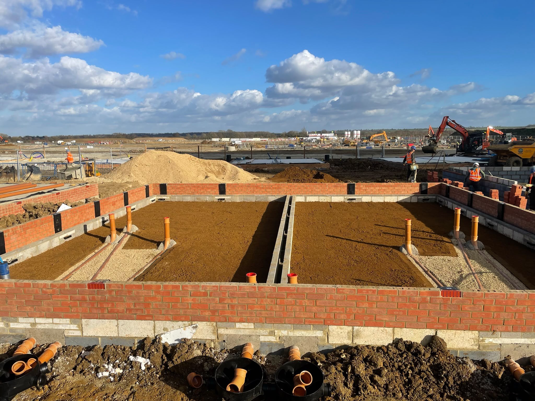 Internal drainage groundwork, photo 4