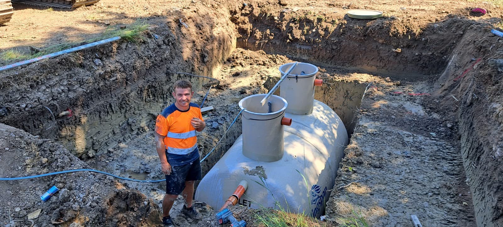 Septic tank installation
