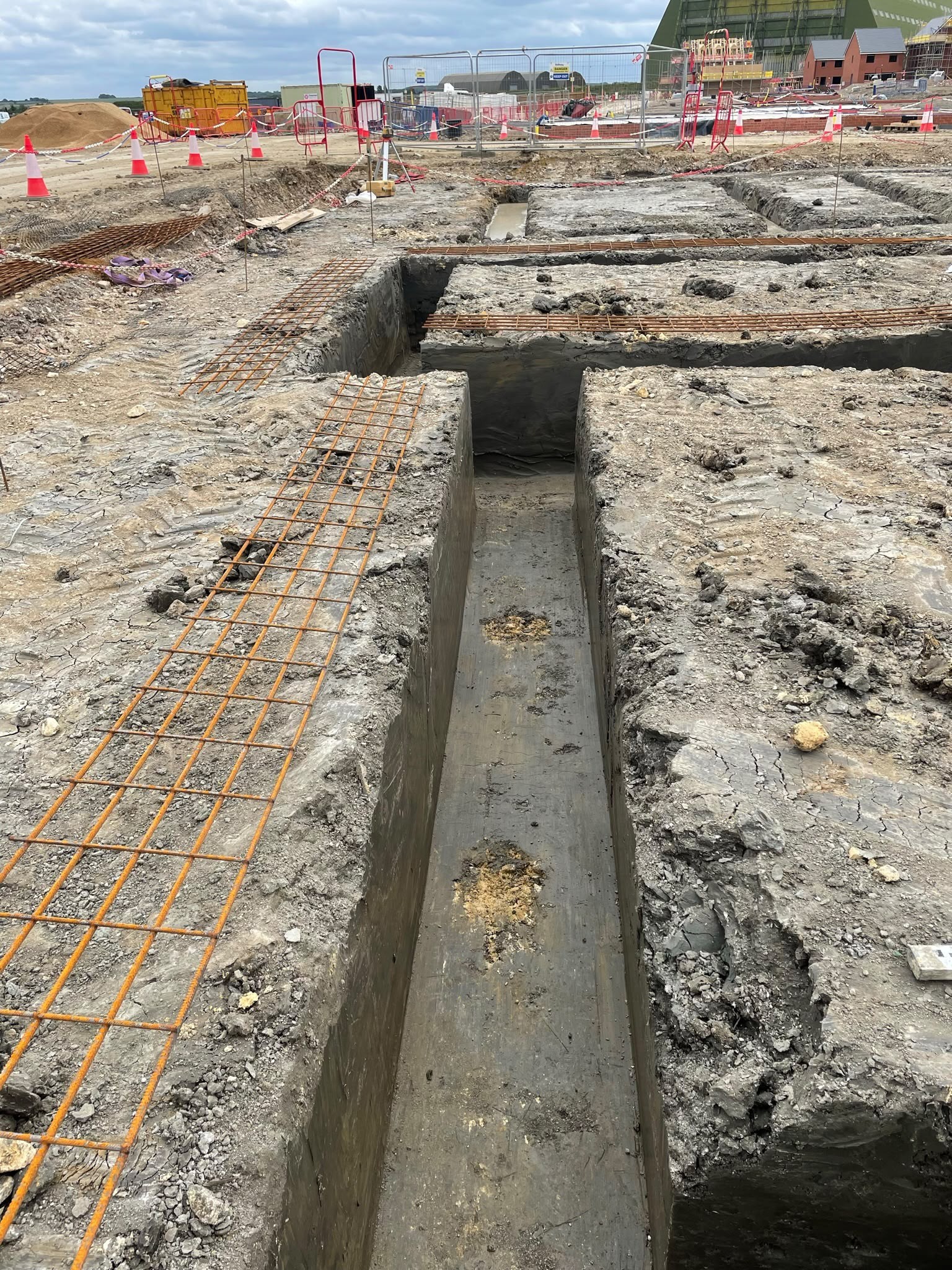 Strip foundation groundwork