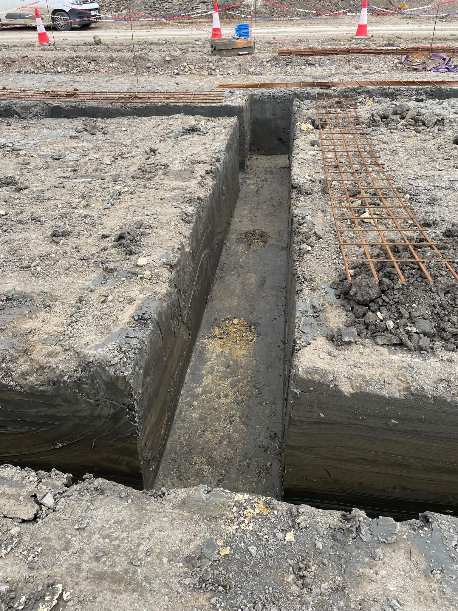 Strip foundation groundwork, photo 2