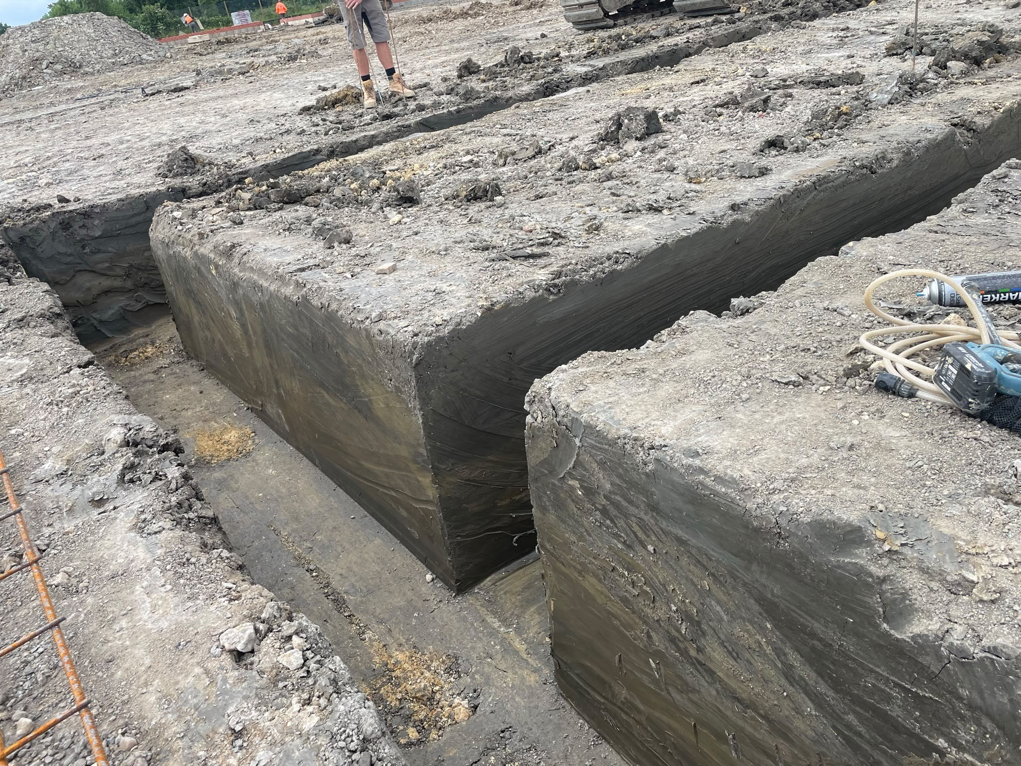 Strip foundation groundwork, photo 3