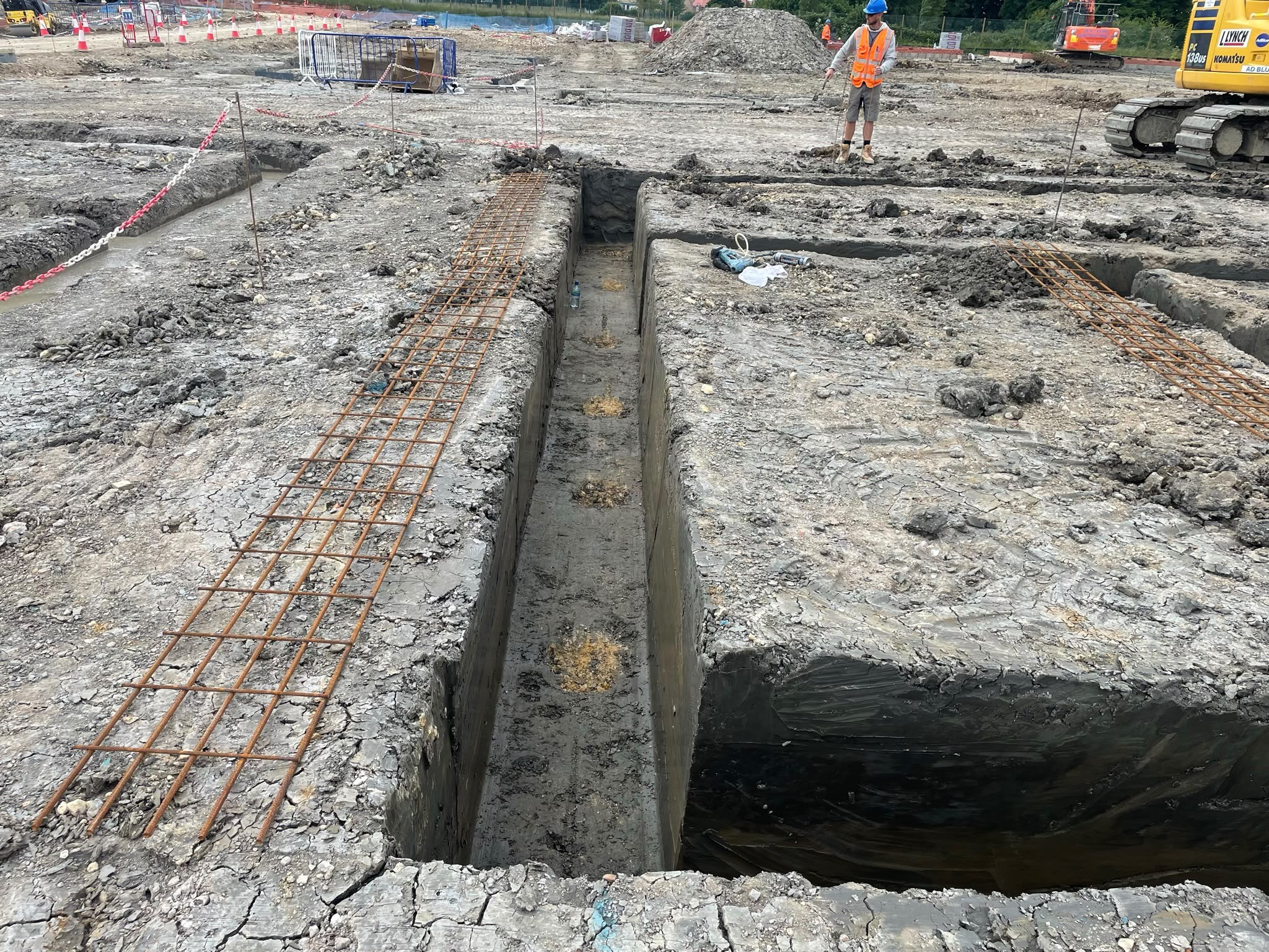 Strip foundation groundwork, photo 4